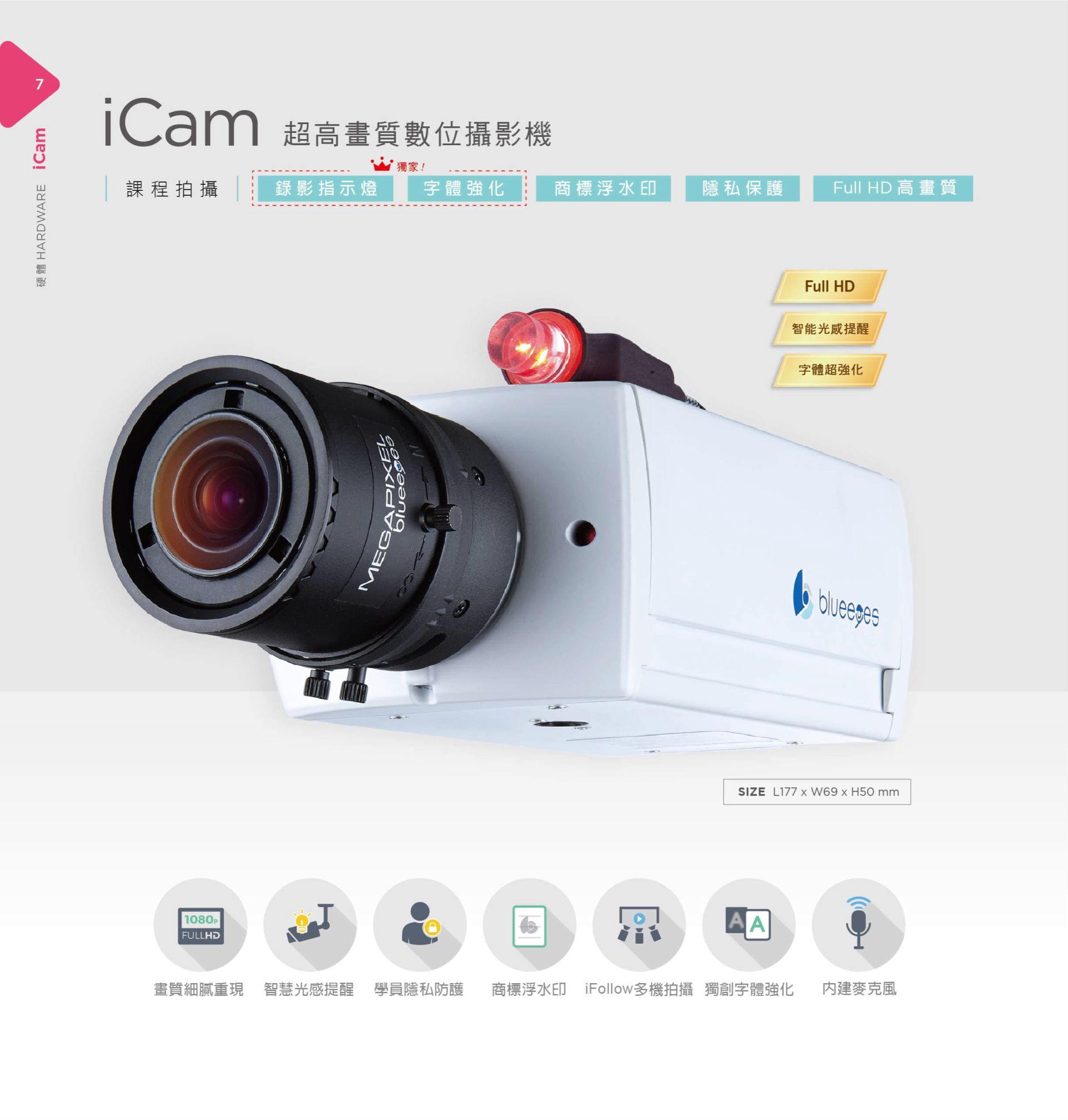 iCam 超高畫質數位攝影機 1